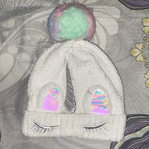 CHILDRENS PLACE LITTLE GIRLS UNICORN HAT!